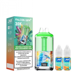 Kit Falcon Gem+ 30000 + 2x10ml 20mg JNR – Nouvelle Fraise Kiwi
