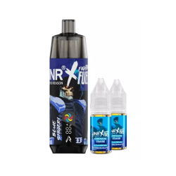 Kit Shisha Plus 28K Fighter Fuel X JNR – Blue Shigeri Grenade Fraise