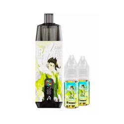 Kit Shisha Plus 28K Fighter Fuel X JNR – Green Blitz Double Pomme
