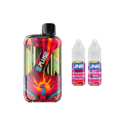 Kit Zpluse 42000 + 2x10 mL 20 mg JNR – Blueberry Raspberry Cherry / Blackberry Red Raspberry