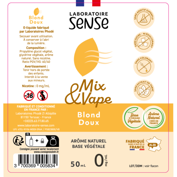 Mix & Vape - Blond Doux — 60 ml – Image 3