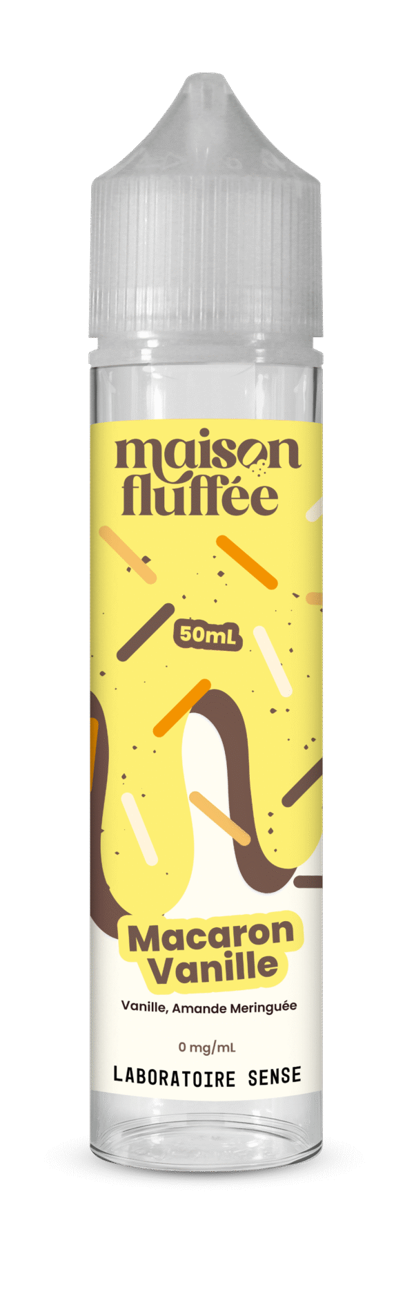 MF-MACARON-VANILLE-50ML Maison Fluffée – Macaron Vanille – Image 1