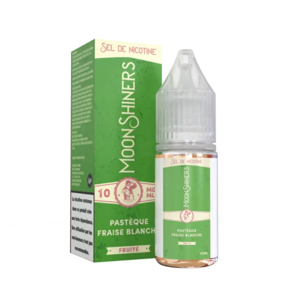 Moonshiners - Pastèque Fraise Blanche 10 ml - sel de nicotine – Image 1