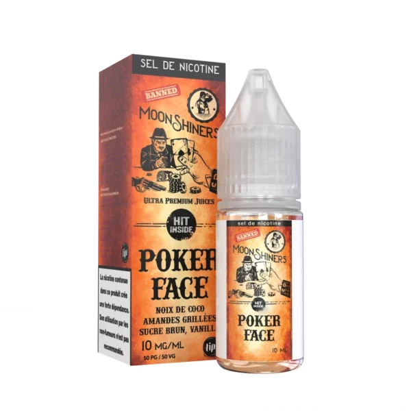 Poker Face Moonshiners sel de nicotine-10ML – Image 1