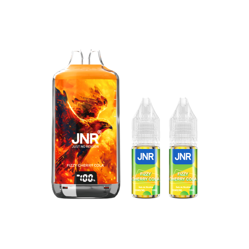 kit-falcon-x-28000-10ml-2x10ml-20mg-jnr (7) Kit Falcon X 28000 JNR – Fizzy Cherry Cola – Image 1