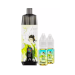 Kit Shisha Plus 28K Fighter Fuel X JNR – Green Blitz Double Pomme