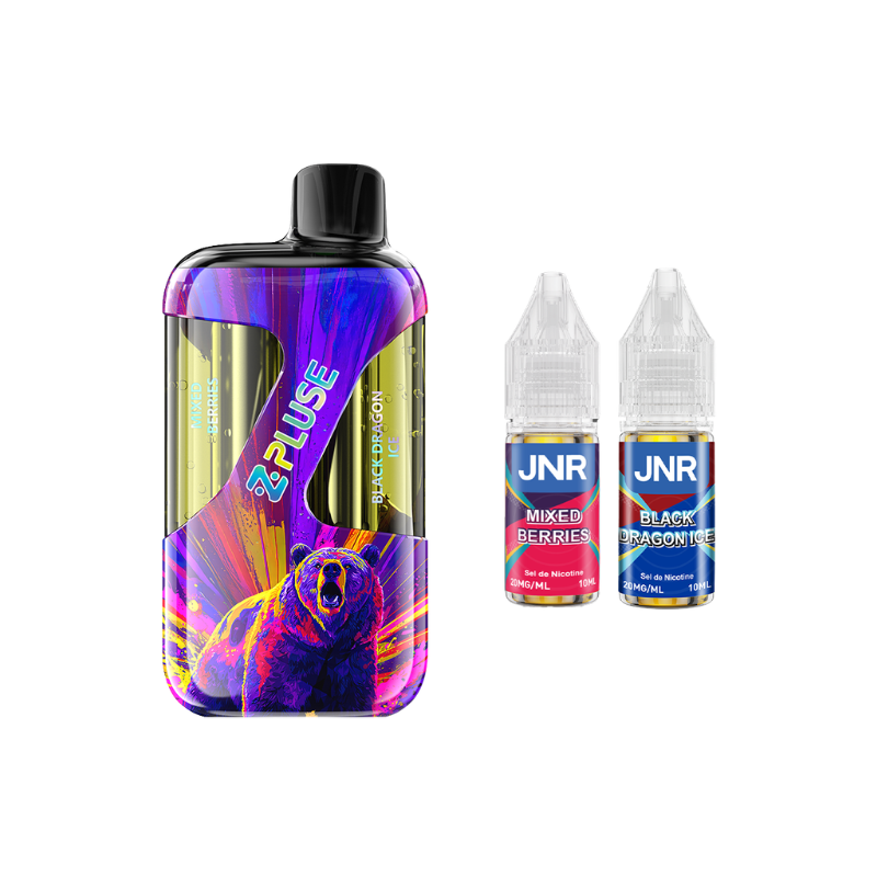 kit-zpluse-42000-2x10ml-20mg-jnr (8) Kit Zpluse 42000 + 2x10 mL 20 mg JNR – Mixed Berries / Black Dragon Ice – Image 1
